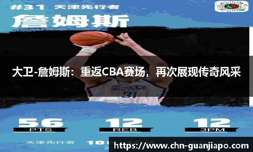 大卫-詹姆斯：重返CBA赛场，再次展现传奇风采